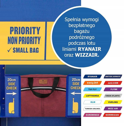 Mała torba podróżna na bagaż podręczny