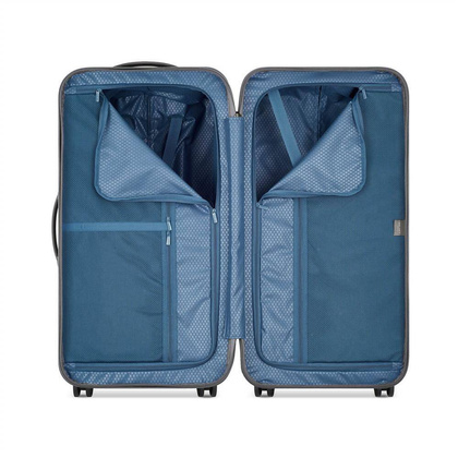 Delsey Turenne Duża twarda srebrna walizka na kółkach 73 cm