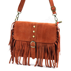 Torebka damska skórzana 25-074 Ceglasta