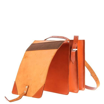 Raportówka 2-komorowa KEMER VOOC Vintage P37 Brązowa