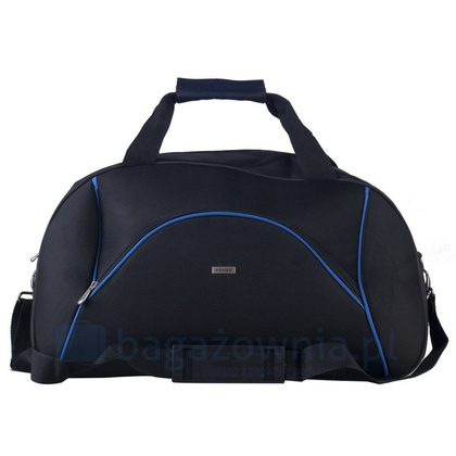 Torba podróżna podręczna KEMER 221 Czarno niebieska - min. zamówienie 20 / 50 / 100 szt.