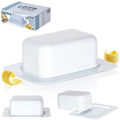 Maselniczka stalowa biała