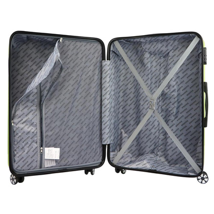 Zestaw z trzech walizek oraz kuferka W3002 S14/20/24/28 jasny niebieski KEMER