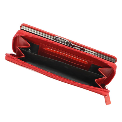 Portfel damski skórzany PIERRE CARDIN TILAK92 2201 Niebieski