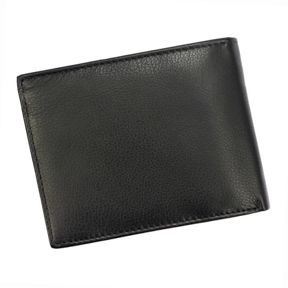 Portfel męski skórzany PELLUCCI IN-1041 Czarny / Popiel