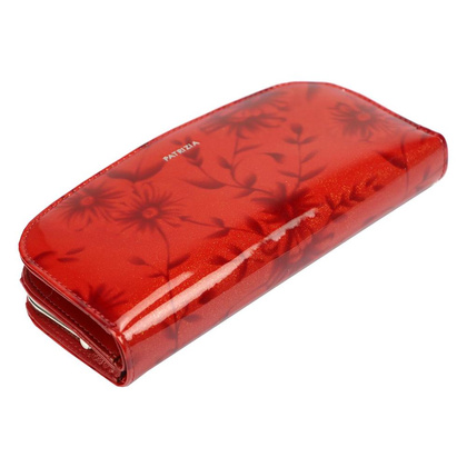 Portfel damski skórzany PELLUCCI FL-123 RFID Czerwony