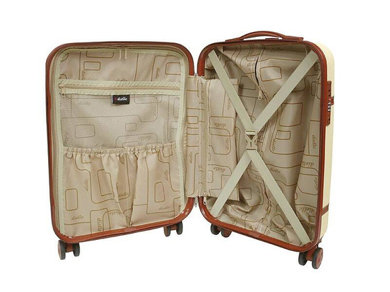 Mała kabinowa walizka DIELLE 160 Beżowa