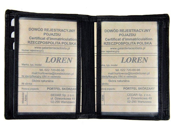 Skórzany portfel męski w średnim rozmiarze