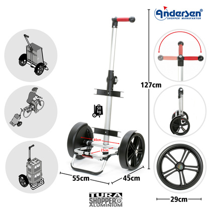 Wózek na zakupy ANDERSEN Tura 135 Fado 2.1