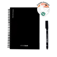 STARTER KIT INFINITEBOOK A5. Zestaw zawiera „Infinitebook”, zestaw do czyszczenia, marker i uchwyt na marker