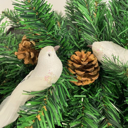 Bombki choinkowe- ptaszki 2szt. Ruhhy 22338