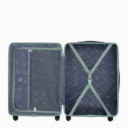 Średnia walizka PUCCINI MALAGA ABS027B 5C Miętowa