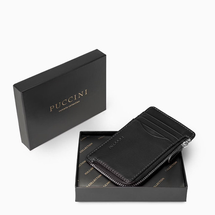 Etui na karty, wizytówki PUCCINI VULCANO VC92522 1 Czarne