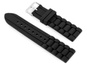 Pasek gumowy do zegarka 904B - karbowany - 22mm