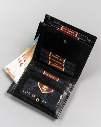 Duży portfel męski bez zapięcia zewnętrznego