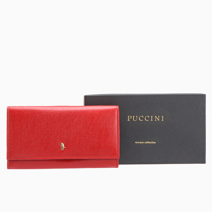 Portfel damski skórzany PUCCINI MURANO MU1704 3E Czerwony