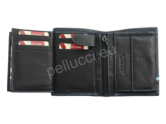 Portfel męski skórzany PELLUCCI Polo Club 5313 475 Czarny