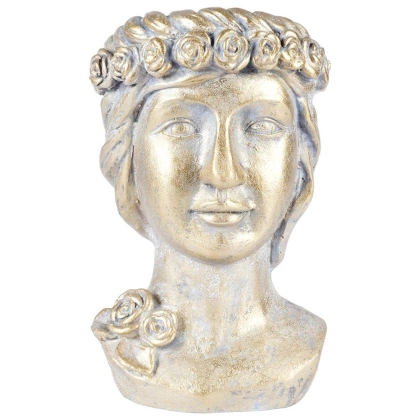 Osłonka na doniczkę złota głowa 33 cm