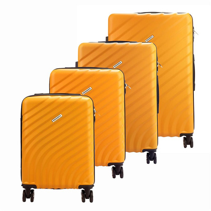 Zestaw z czterech walizek W6007 S18/20/24/28 żółty KEMER