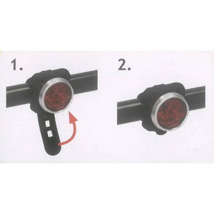 Tylne światło rowerowe 3 LED SMD DUNLOP z ładowaniem USB