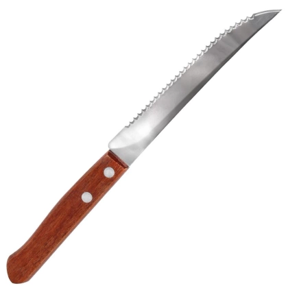 Sztućce noże do steków pizzy burgerów grilla grillowe zestaw komplet noży 6 sztuk