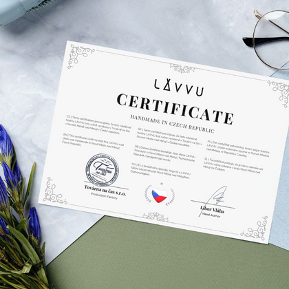 LAVVU Brązowy zegar ścienny Natur ⌀34cm