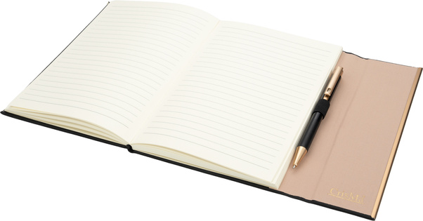 Zestaw notatnik A5 w linie i długopis CrisMa