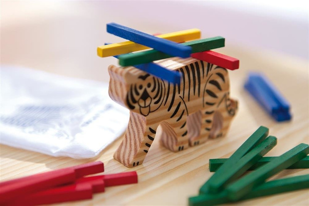 Gra zręcznościowa TRICKY TIGER, beżowy