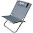 Leżak plażowy składany z zagłówkiem szary