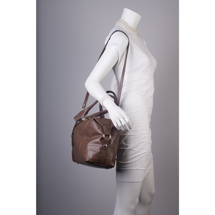 Torebka damska skórzana KEMER 118 Brązowa - min. zamówienie 20 / 50 / 100 szt.