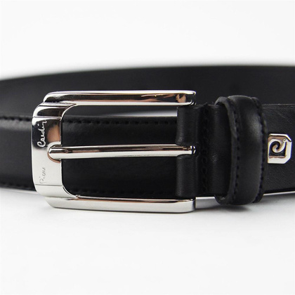 Pasek męski skórzany PIERRE CARDIN VNG 097 GF Czarny