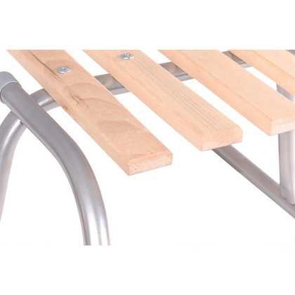 Sanki Metalowe Andy Kuligowe / Zjazdowe 2 Osobowe Srebrne