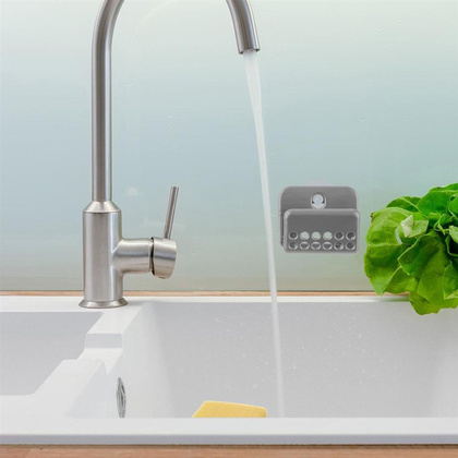 Uchwyt na gąbkę do naczyń szary