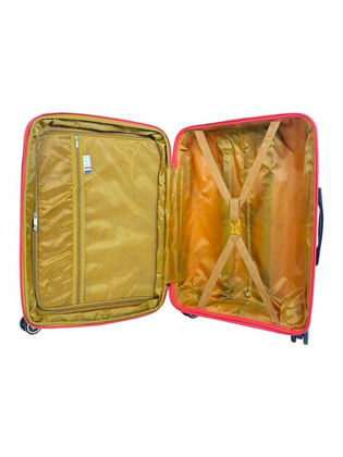 LYS Paris Salvador Średnia twarda różowa walizka na kółkach 66 cm