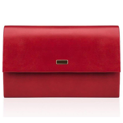 Torebka wizytowa damska KEMER SOLIER F13 Czerwona Matowa - min. zamówienie 20 / 50 / 100 szt.