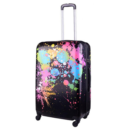 Średnia walizka KEMER RGL PRINT M Ciapki Multikolor