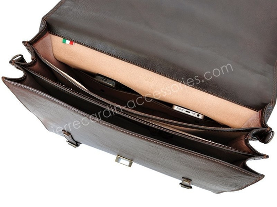 Teczka męska skórzana PIERRE CARDIN 1357 RM02 Czarna