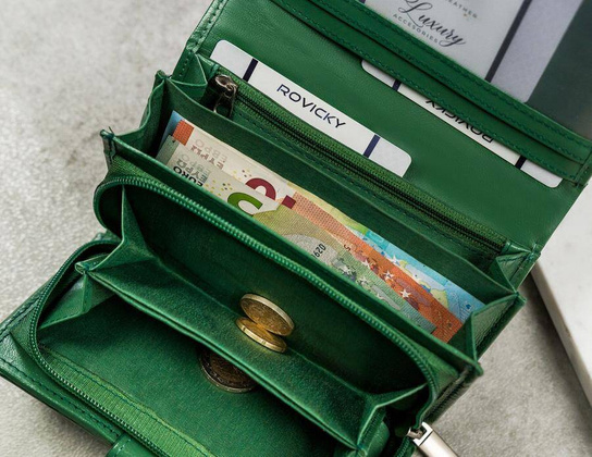 Portfel damski skórzany RD-21-GCL RED MULTI2