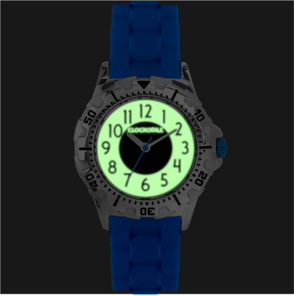 CLOCKODILE Świecący zegarek chłopięcy niebieski SPORT 4.0