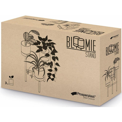 Kwietnik wysoki 3 doniczki BLOOMIE STAND szary beton