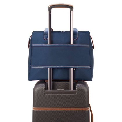 Delsey Chatelet Air 2.0 Damska niebieska torba na laptopa 15.6"