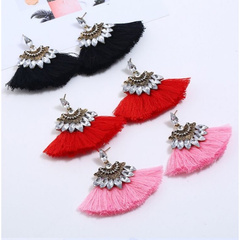 KOLCZYKI CHWOSTY RÓŻOWY K867R