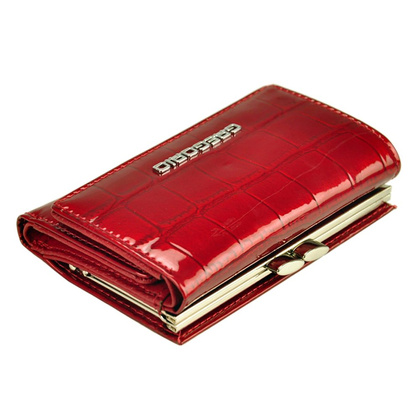 Portfel damski skórzany PELLUCCI BC-117 Czerwony