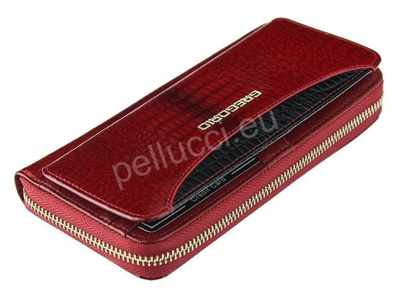 Portfel damski skórzany PELLUCCI GP-111 Czerwony