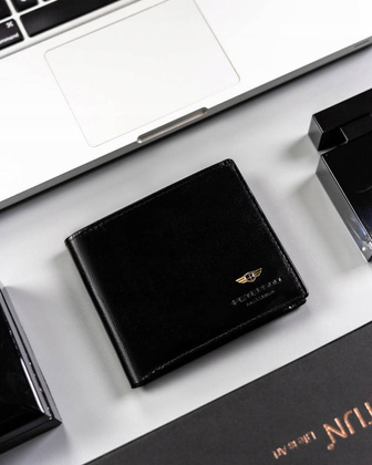 Skorzany portfel meski bez zapiecia zewnetrznego