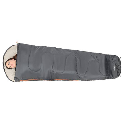 Spiwór turystyczny mumia XXL 230x80/50cm - SZARY