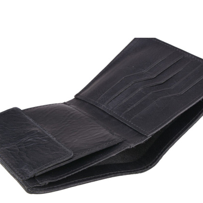 Portfel męski skórzany KEMER 348 Czarny - min. zamówienie 20 / 50 / 100 szt.