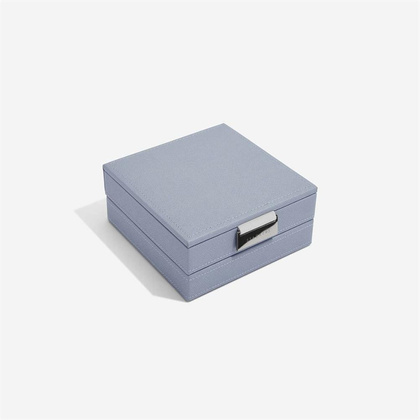 Szkatułka na bransoletkę i charmsy Stackers podwójna szaroniebieska