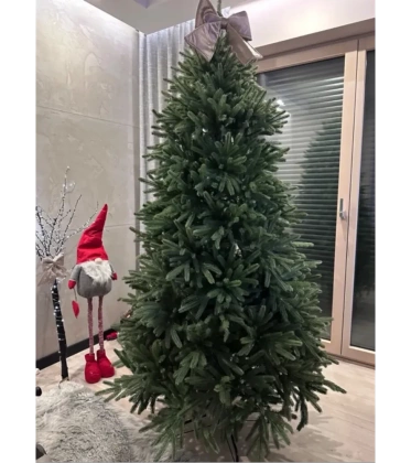 Choinka sztuczna PE08 150 cm FULL PE ZIELONA z metalowym stojakiem