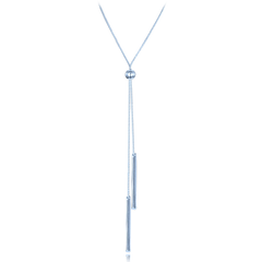 MINET Srebrny naszyjnik z ściąganym zapięciem